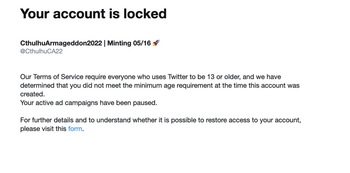 er4ince's tweet photo. When adding the mint date on our Twitter name, we thought it was a wonderful idea to change the birthday too. 🎂 

However, we're now locked out because we're "under 13", oops😱 … 

We've contacted @TwitterSupport and uploaded the materials to regain access.

Will be up soon.😉 https://t.co/jJkMQoT2nE
