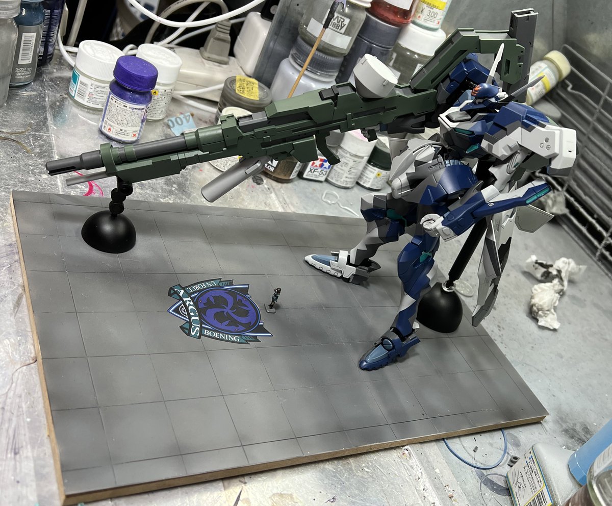 nagnan_'s tweet photo. マブラヴオルタネイティブトータルイクリプスより試製99型電磁投射砲とコトブキヤ ノンスケ不知火使用の不知火弐型Phase1完成。99砲はCADと3Dプリンタで制作。問題なければ明日静岡ホビーショー合同展示で南館E-58で展示します。よろしく
#静岡ホビーショー2022 #マブラヴアニメ #TE_anime #firstAge https://t.co/p8jBFO1HAM