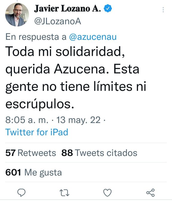 oceloxochitl_'s tweet photo. Un padre perdió a su hija y Azucena Uresti (@azucenau) trató de ensuciar la imagen de la joven.

Y hoy se pone peor... la derecha expresa su solidaridad a #LadyMontajes en vez de a la familia de Debahni Escobar.

No hay duda q Azucena es una de ellos... una PORQUERÍA de persona. https://t.co/ICvwkPZ0YC