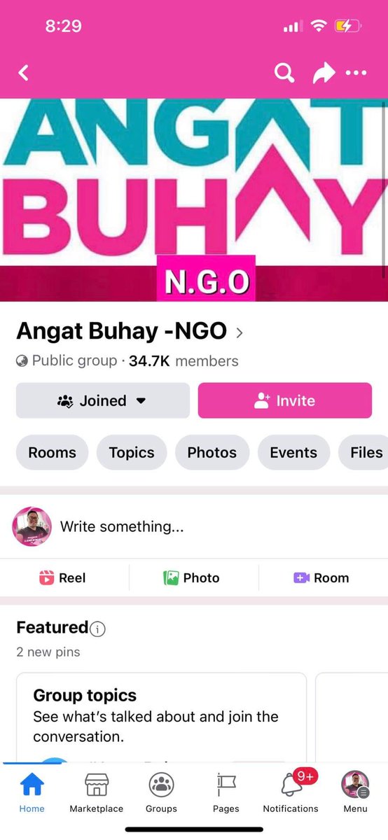 goodkidbikecity's tweet photo. The tell was this (I joined but left immediately)

The graphic design of a legit Angat Buhay org would NEVER be that sh*tty. Maski volunteer groups masusing sumusunod sa style book. https://t.co/l1dMDQgjQ0