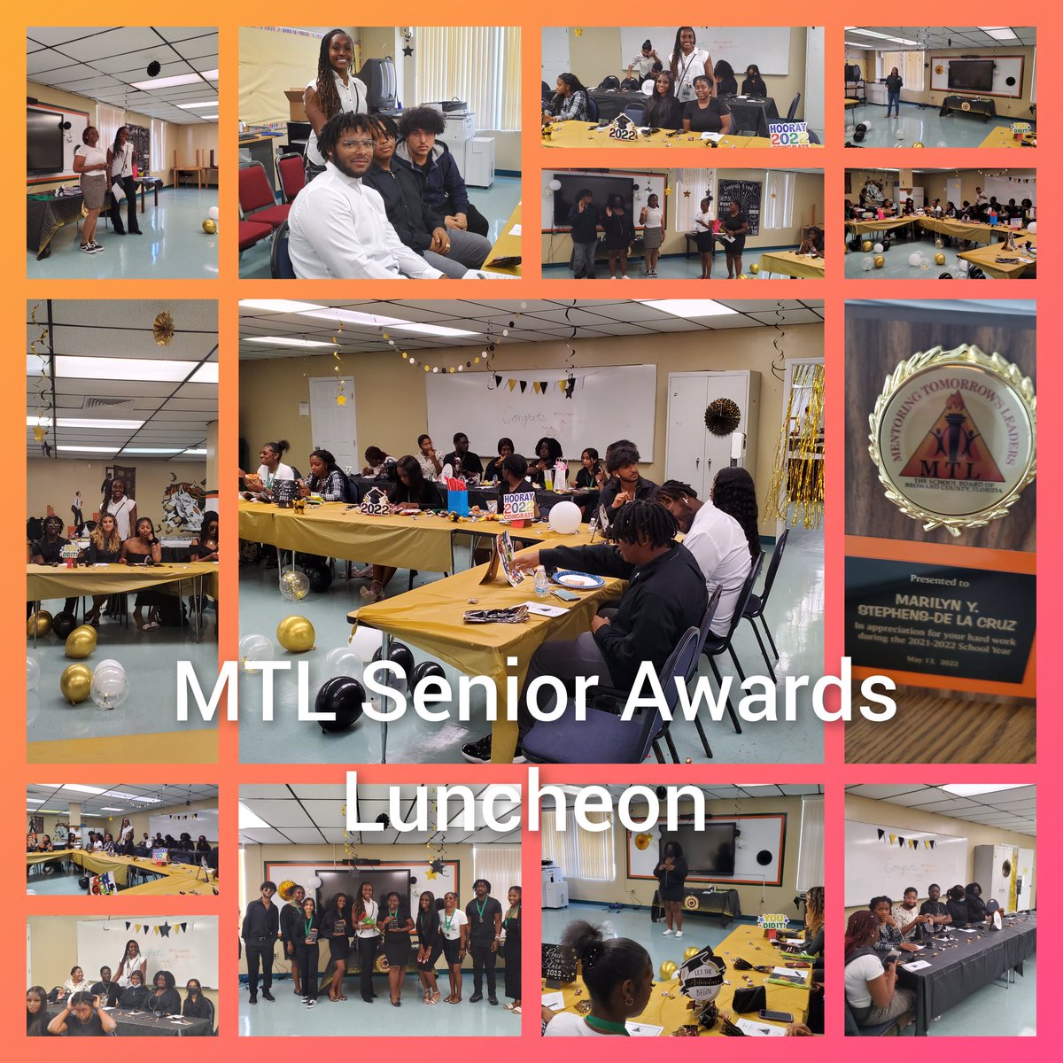 Marilyn Stephens De La Cruz (@m_s_delacruz) on Twitter photo Today I hosted McArthur's 1st annual MTL Senior Awards Luncheon. I have built some amazing relationships with the students in my program. I will truly miss my seniors.
<a href="/McArthur_HS/">McArthur High School</a> <a href="/dwatkins1/">David Watkins</a> <a href="/MTLBCPS1/">MTLBCPS</a> <a href="/abroomsville/">One Nation, Panther Nation!</a> Today I hosted McArthur's 1st annual MTL Senior Awards Luncheon. I have built some amazing relationships with the students in my program. I will truly miss my seniors.
<a href="/McArthur_HS/">McArthur High School</a> <a href="/dwatkins1/">David Watkins</a> <a href="/MTLBCPS1/">MTLBCPS</a> <a href="/abroomsville/">One Nation, Panther Nation!</a>