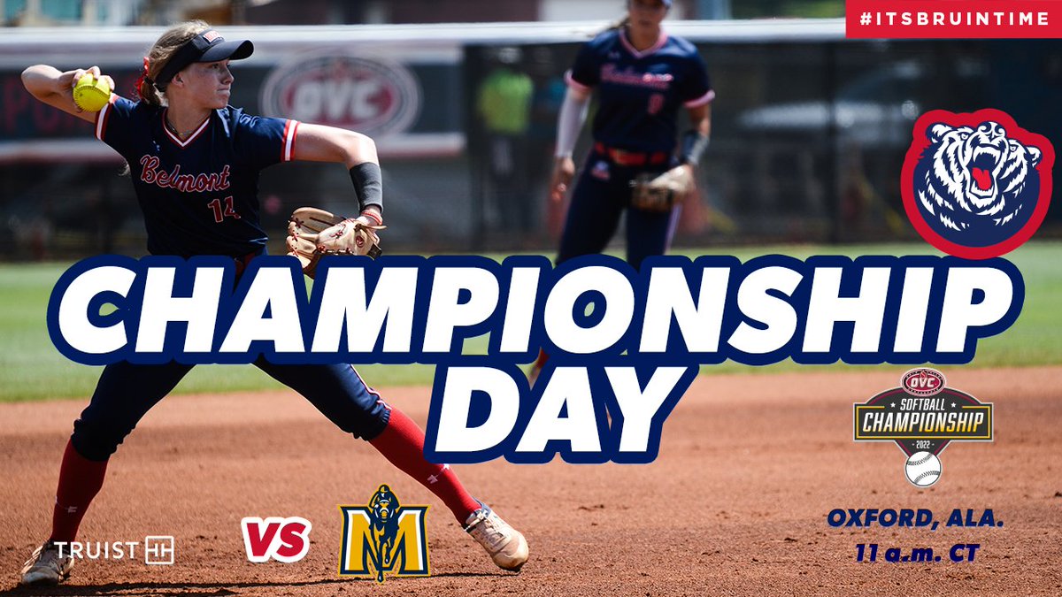 Belmont Softball (@belmontsoftball) on Twitter photo 𝗖𝗛𝗔𝗠𝗣𝗜𝗢𝗡𝗦𝗛𝗜𝗣 𝗗𝗔𝗬
📍Oxford, Ala.
⏰ 11 a.m. CT
Don't miss out on the action‼️
📺 es.pn/3Nf38E6
📊 bit.ly/3a1eGN6
#ItsBruinTime 𝗖𝗛𝗔𝗠𝗣𝗜𝗢𝗡𝗦𝗛𝗜𝗣 𝗗𝗔𝗬
📍Oxford, Ala.
⏰ 11 a.m. CT
Don't miss out on the action‼️
📺 es.pn/3Nf38E6
📊 bit.ly/3a1eGN6
#ItsBruinTime