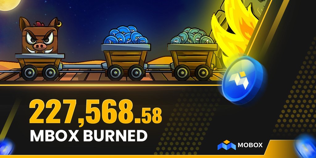 🔥🔥🔥MOBOX BURN🔥🔥🔥🔥  #MBOX burn has taken place!  We have burned 227,568 #MBOX  Equivalent to ~ 💲235,000 #BUSD 🤯  Proof of burn🔥: [bscscan.com]  Proof of burn🔥: [bscscan.com]  #MOBOX $MBOX #BNB #BURN [twitter.com] [pbs.twimg.com]
