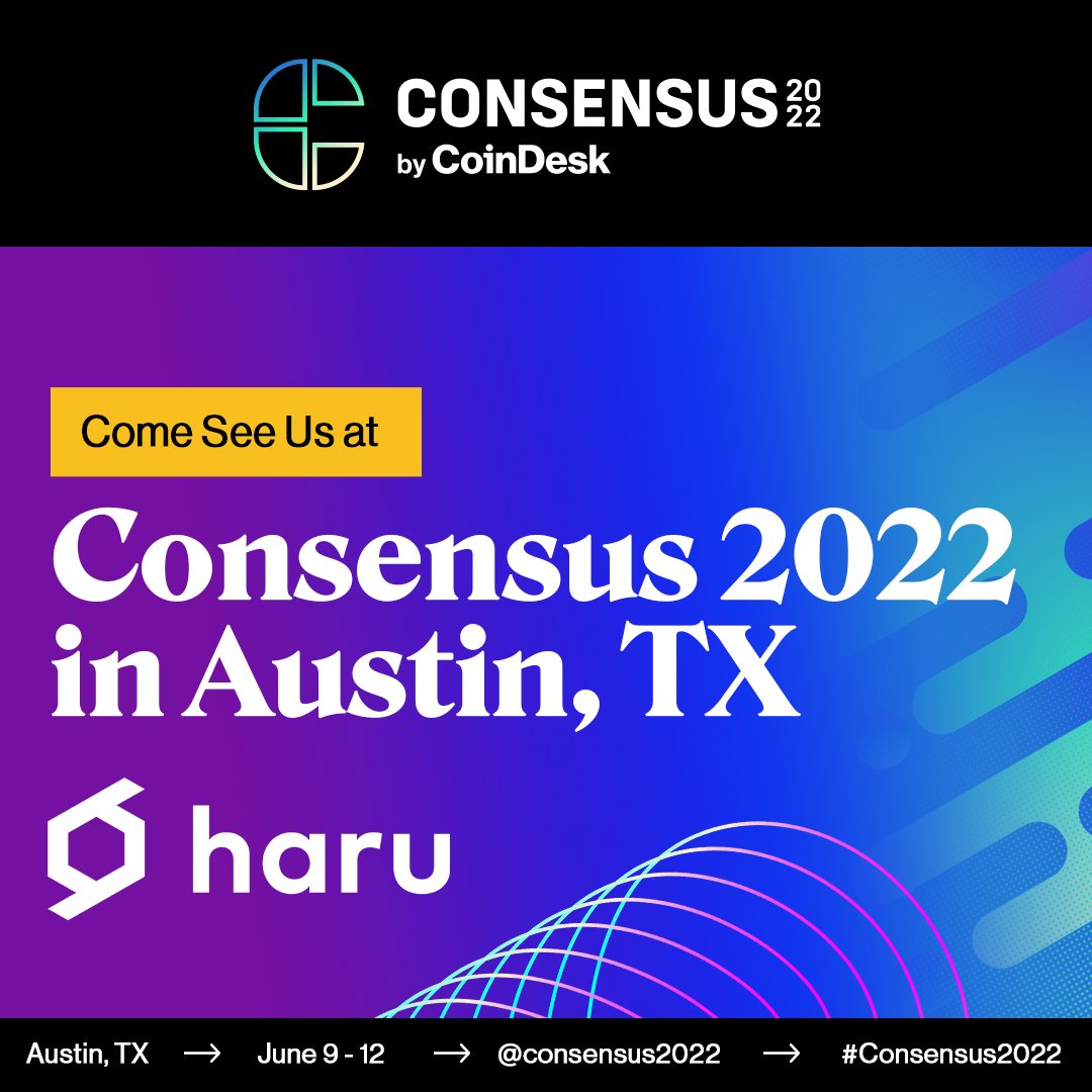 haruinvest's tweet photo. Want to join us for all the festivities at #Consensus2022? 
We’re giving away one FREE ticket 🎟️ to a lucky someone in our #HaruInvest community!

To enter:
1️⃣ Follow @haruinvest
2️⃣ Like and Retweet this post

🏆 The winner will be announced on May 18th at 9 am GMT. https://t.co/00RIZYF2CB