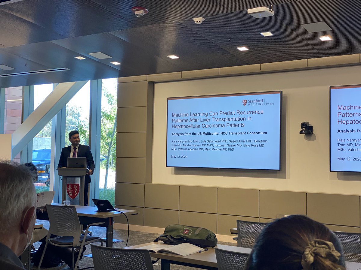 Several @StanfordAbdTxp papers presented today at @StanfordSurgery #Holman22 Research Day. Congrats @tomjhandley @rajarnarayan @_Dan_Stoltz_ Their topics included assessing the costs of donor liver machine perfusion, recurrent HCC, and pediatric liver transplantation.