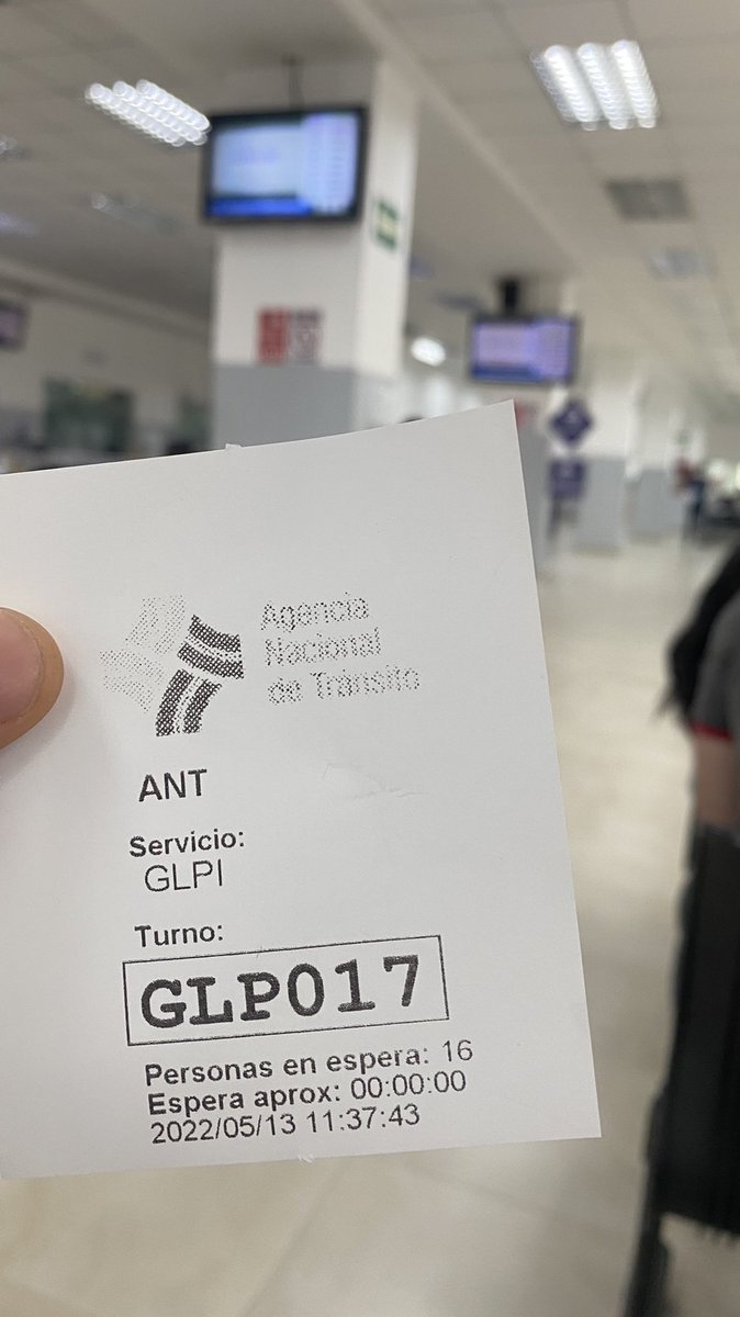 xavibiker's tweet photo. Trabajo ineficiente en @ANT_ECUADOR Mas de 2 horas esperando turnos en servicio GLPI y no avanza. (Una sola perdona atendiendo) FAVOR ATENDER. mucha gente esta molesta. No logro dar solución a mi solicitud https://t.co/03MfbNN7Ar