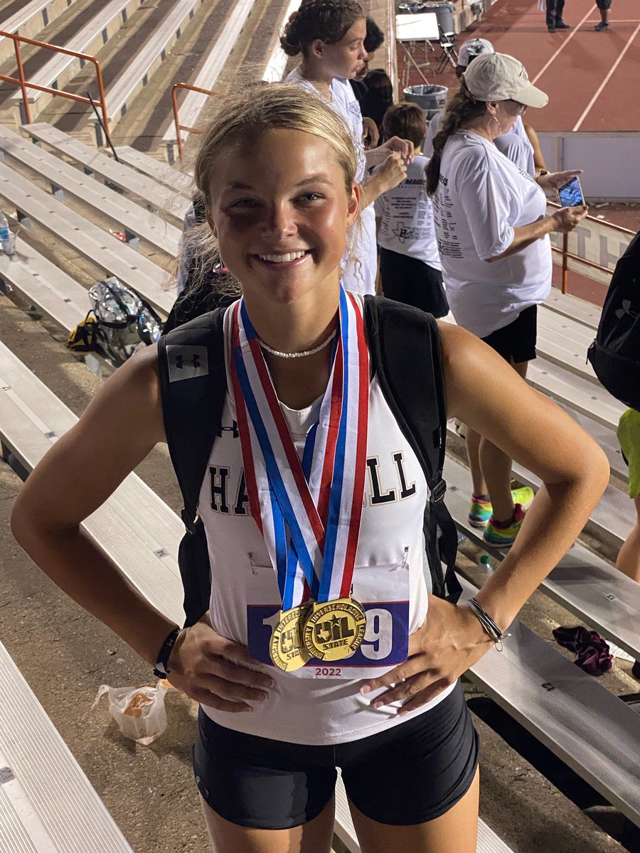 coachgoodenough's tweet photo. Now that’s how you finish your HS athletic career! 
Way to go @EmmaRoewe 🏃🏼‍♀️
The Goodenoughs are so proud of you💜 https://t.co/u3yyVbkrzm