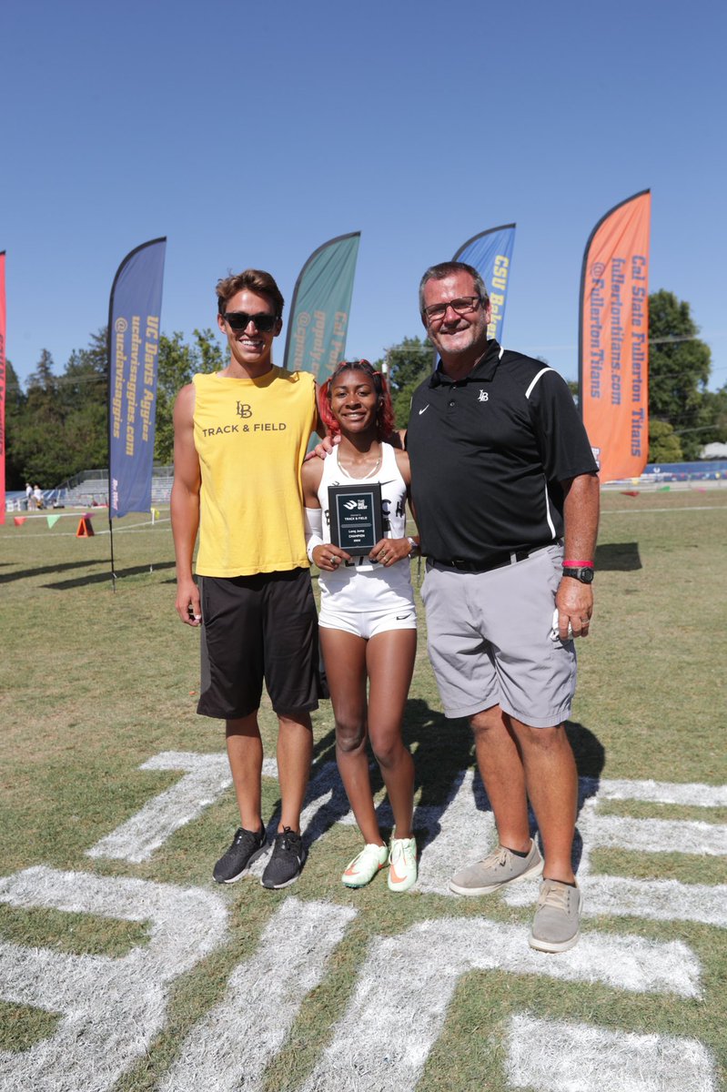 LBSUAthletics's tweet photo. Congratulations to our Big West Champions who competed in Day 1 of the Conference Championship in Davis, CA 🤩🏃‍♀️ 

#GoBeach https://t.co/h2Y36k9plv