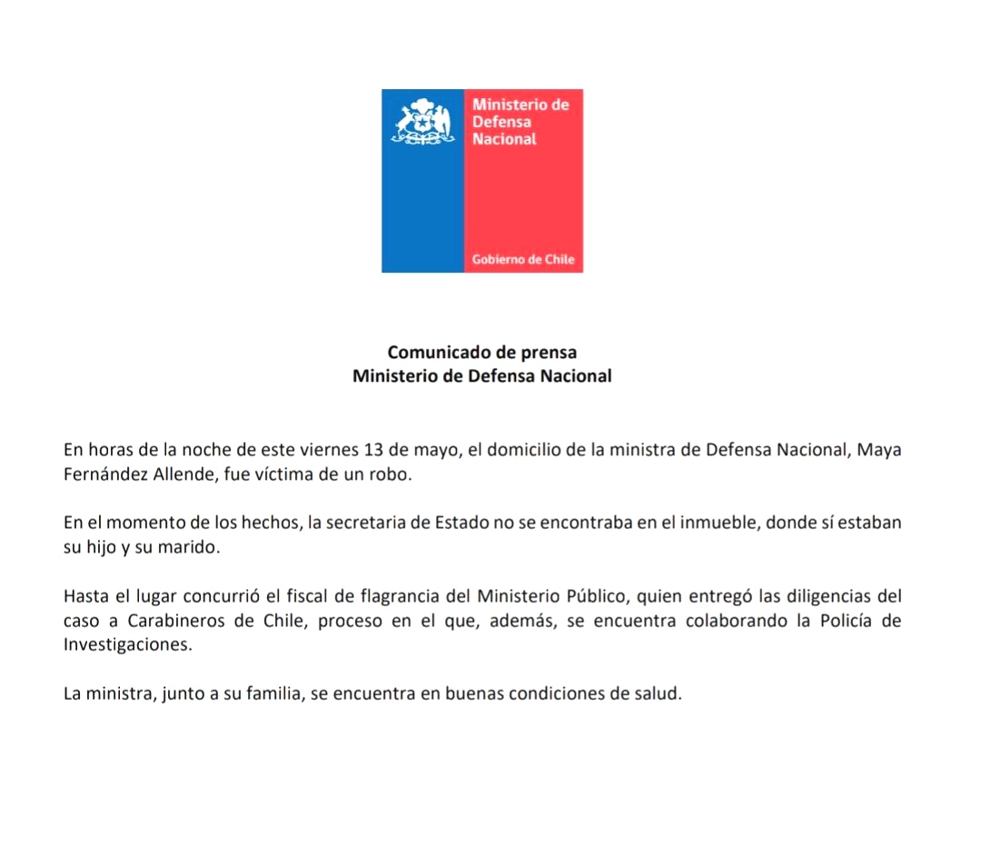 Ministerio de Defensa Nacional tweet media