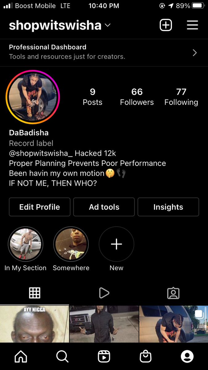 DaBadisha's tweet photo. Go shout me out Instagram took my page again smh https://t.co/Et4xcYEDzi