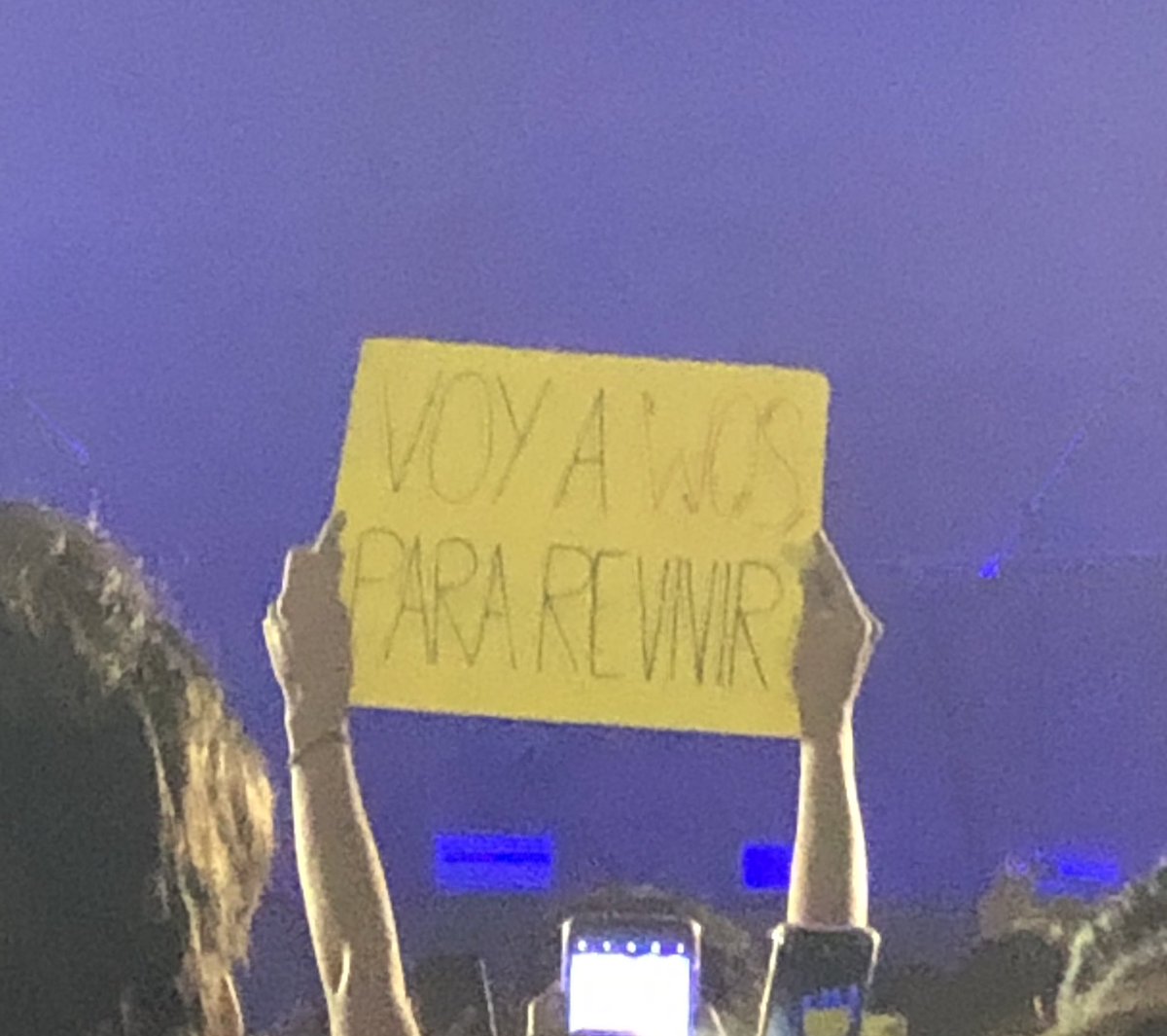 el/la que escribió este cartel en el concierto de Wos en Cba hoy, entendió todo en la vida