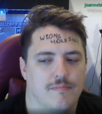 wrongholesilly's tweet photo. Congratulations @rbkmustang on the uncapped subathon this is the face of success https://t.co/A38wMrBZr3