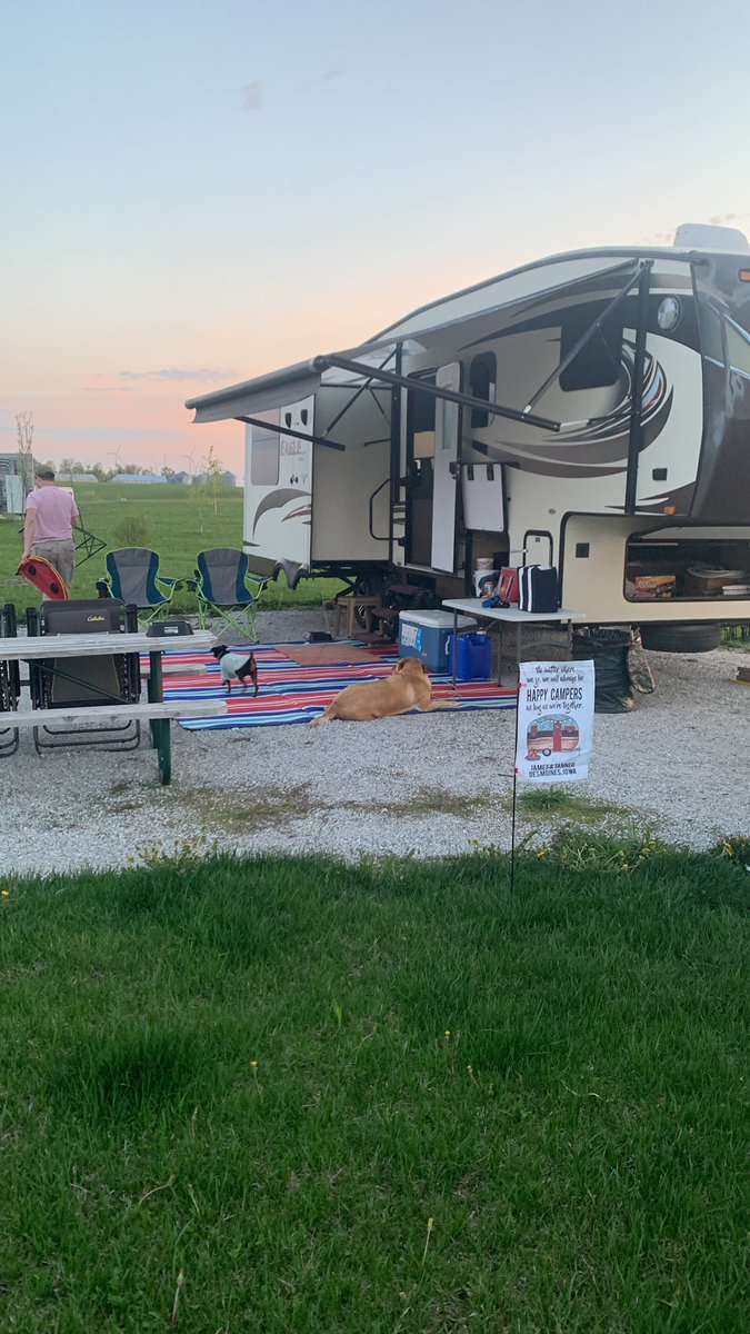 Finally a beautiful weekend to go camping!!! <a href="/GoRVing/">Go RVing</a> #camping #jayco #5thwheel. #glamping