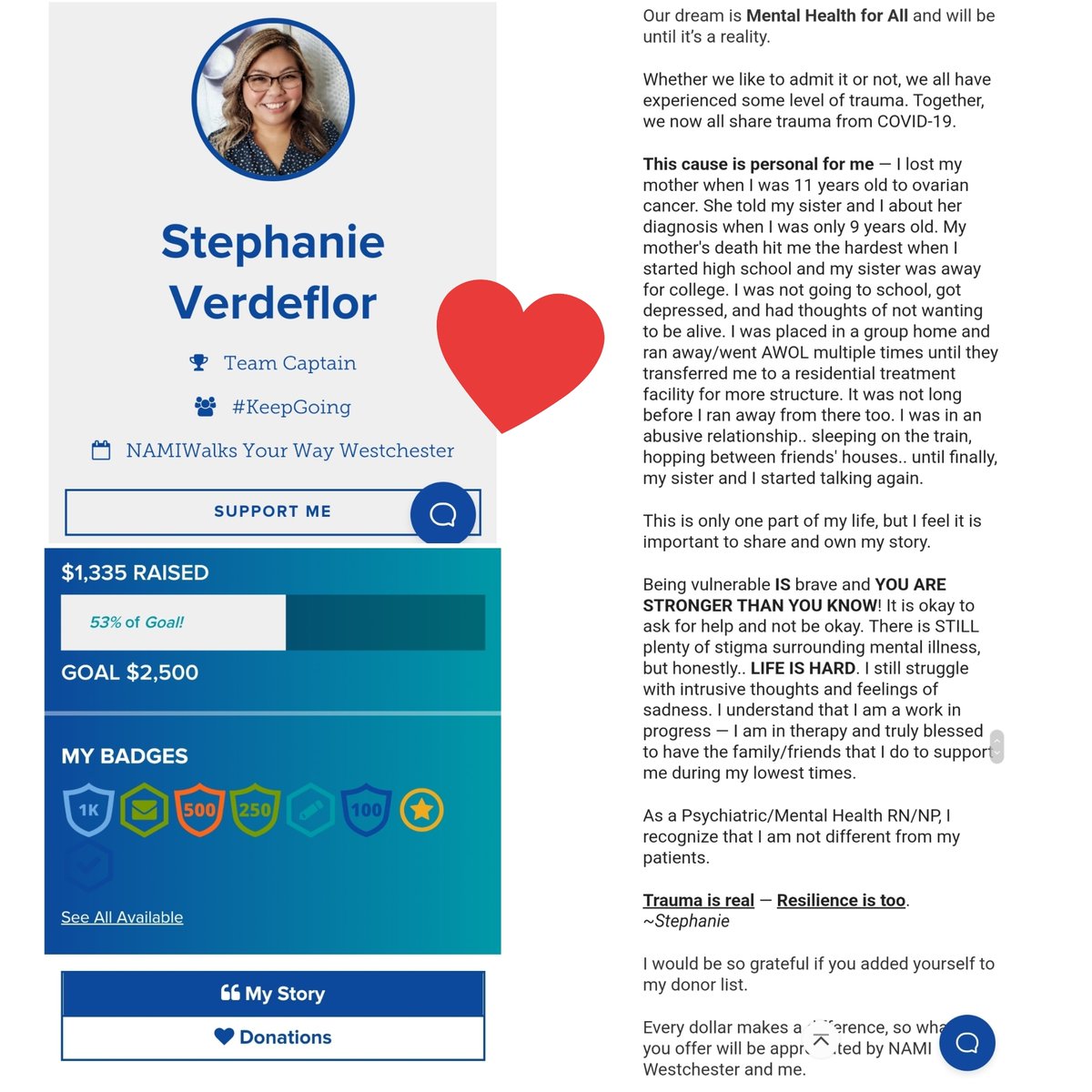 52htk's tweet photo. #MentalHealth is everyone's health 💖. Sharing your story, you realize you are not alone. 

She is a living testimony and a motivation for me everyday! https://t.co/TsGp0Tqojm