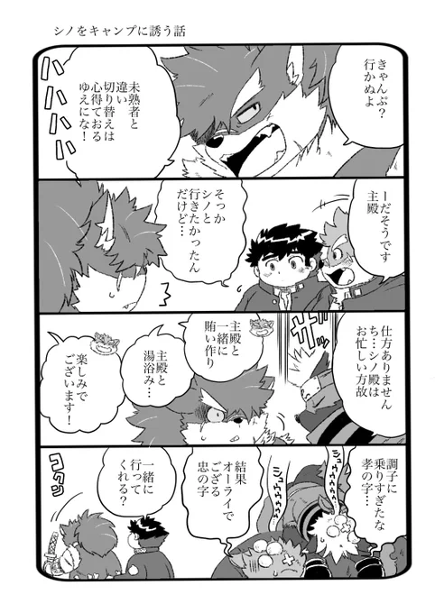 放サモ
シノをキャンプに誘う話 