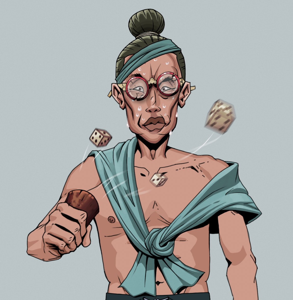 molusol's tweet image. I feel a storm coming- I’m a degen for life. @DegenDojoNFT #nft #SolNFT $sol