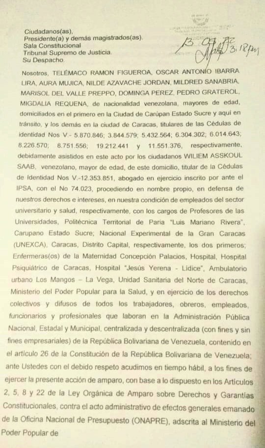 SINBOPROENF2012's tweet photo. #13Mayo || Consignado Amparo Constitucional ante el @TSJ por Trabajadoras(es) de Salud y APN, asistidos @WAsskoulSaab. Denunciando Instructivo Arbitrario de @onapre_oficial, Cercenando Derechos Colectivos y Difusos.
@NicolasMaduro 
@MinSaludVE
Descarga 👇: https://t.co/zB93nJA41d https://t.co/0KenqcMYs1