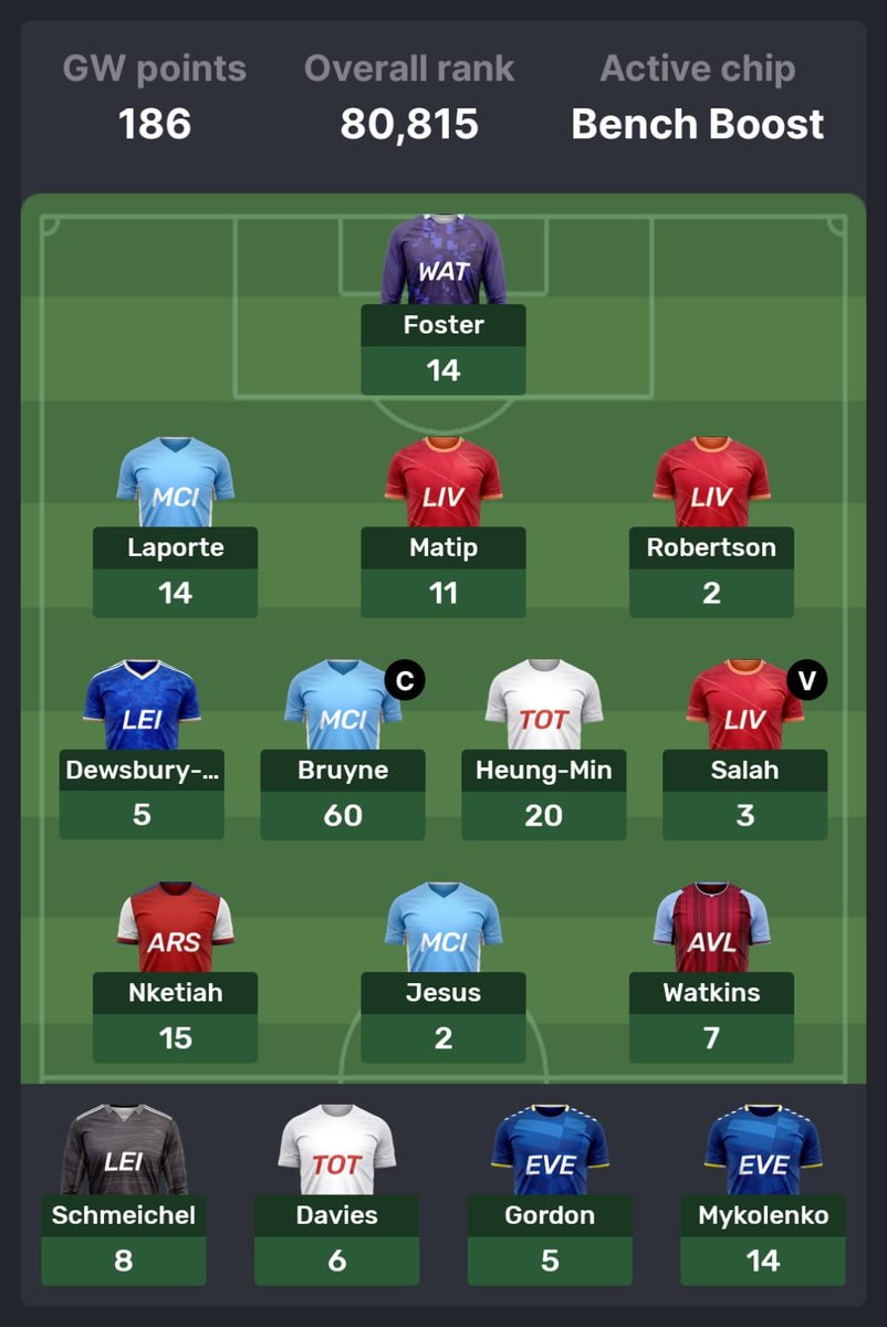 FplJose2's tweet photo. Best GW ever. Hope I don't jinx the end of the season... #playmaker @GetPlaymaker https://t.co/MDI135t2gf