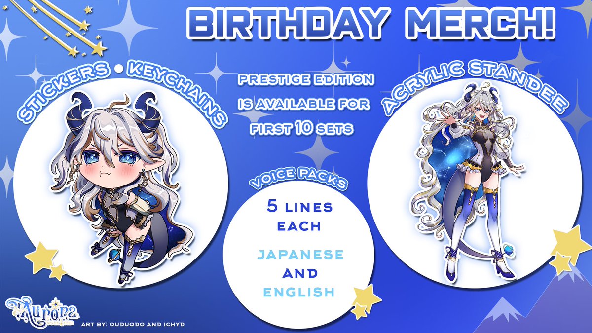 YuukawaPro's tweet photo. 🪐𝗠𝗘𝗥𝗖𝗛 𝗔𝗡𝗡𝗢𝗨𝗡𝗖𝗘𝗠𝗘𝗡𝗧🪐
First 10 set purchases from now will receive prestige edition! Anyone who ordered the set before 7:09 P.M. EST yesterday will also get prestige!❤️

Check the website for details.
↬ https://t.co/4CUsXKxgBh ↫

#Vtuber #VTuberEN #ENVtuber https://t.co/J71KeWwCoM