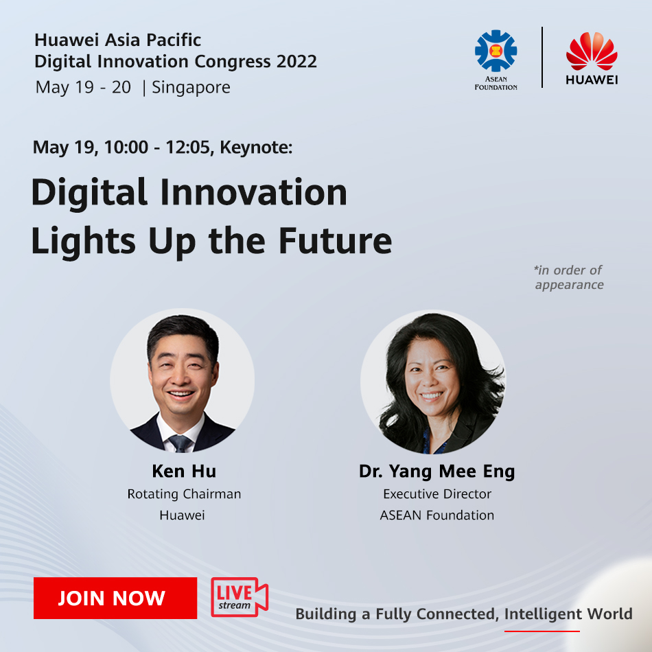 HuaweiAPAC's tweet photo. Join us to light up a Digital APAC! Be a part of the conversation with various innovative leaders where we share our ideas in building the best possible Digital APAC together💡
Learn more at Huawei APAC Innovation Congress: https://t.co/4QT5vbUHlM

#FORinnovationDigitalAPAC