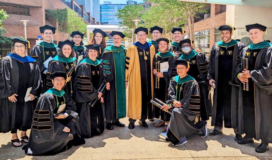We done did it, <a href="/VanderbiltMSTP/">Vanderbilt MSTP</a>! Feeling so thankful to have gone through this MD-PhD journey with you guys. Best of luck to everyone on their next steps!