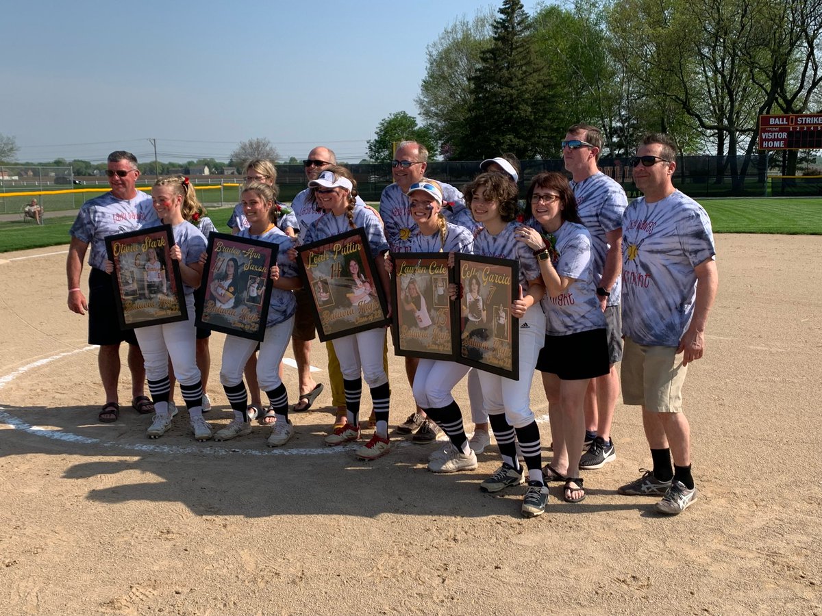 BHSBulldogsSB's tweet photo. Last night, we celebrated our 5 seniors with an 8-0 win over Geneva! Leah, Olivia, Bradey, Cella, and Lauren have all brought something special to our team and we will miss them next year. Good luck on all of your future endeavors, ladies! #Dawgs4Life🐾🥎 https://t.co/3N6DEXS8Ul
