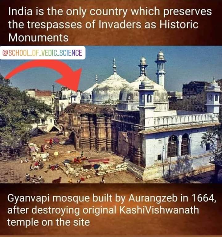 RahulNarayanRo3's tweet photo. #KashiVishwanathTemple will rise again https://t.co/s9NJYcHxgE