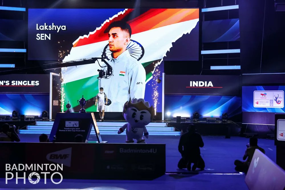 lakshya_sen's tweet photo. The last hurdle. The big one. Let's do this, TOGETHER. 

This is INDIA. 🇮🇳 #ThomasAndUberCup2022 #TUC2022 #BWF https://t.co/bvSU8XrsrQ