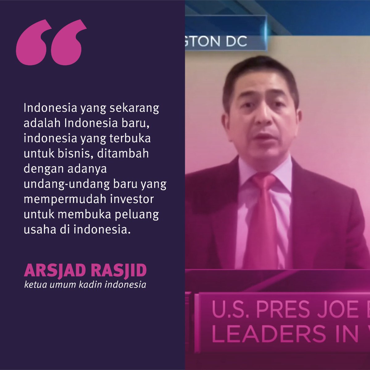 BadranBahran's tweet photo. Indonesia sekarang terbuka untuk bisnis
#ARSUSAseanSummit
ArsjadRasjid USAsean Summit https://t.co/YUyFuI8vZT