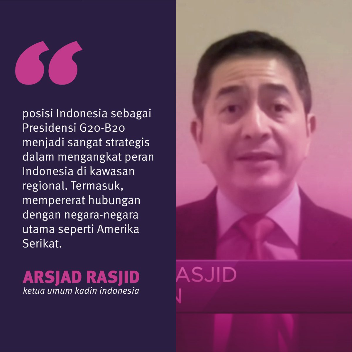 BelaBahira's tweet photo. Posisi Indonesia sbg presidensi G20-B20 jadi sngat strategis dalam mengangkat peran Indonesia di kawasan regional
#ARSUSAseanSummit
ArsjadRasjid USAsean Summit https://t.co/NSx8MT3APj