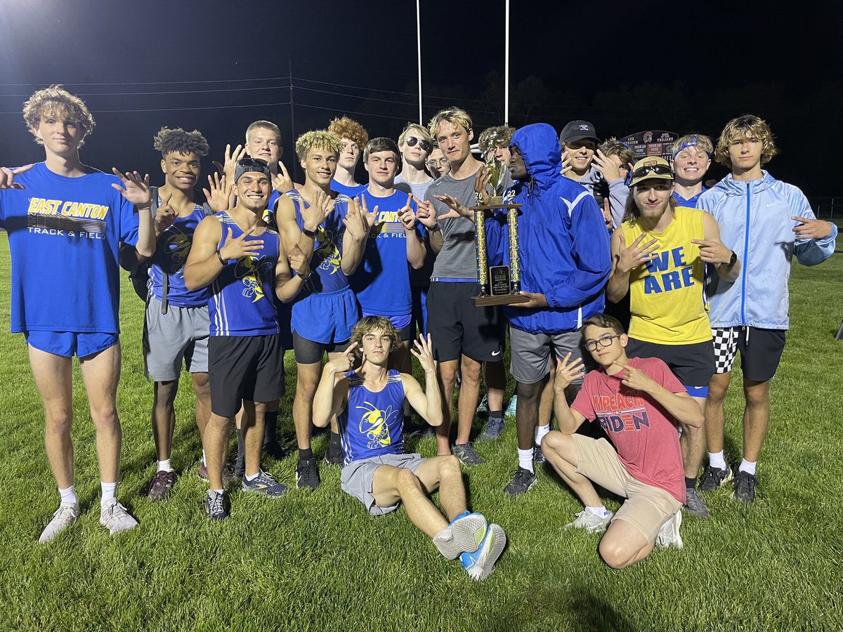 Boys Track North Division and Overall Champion! East Canton
