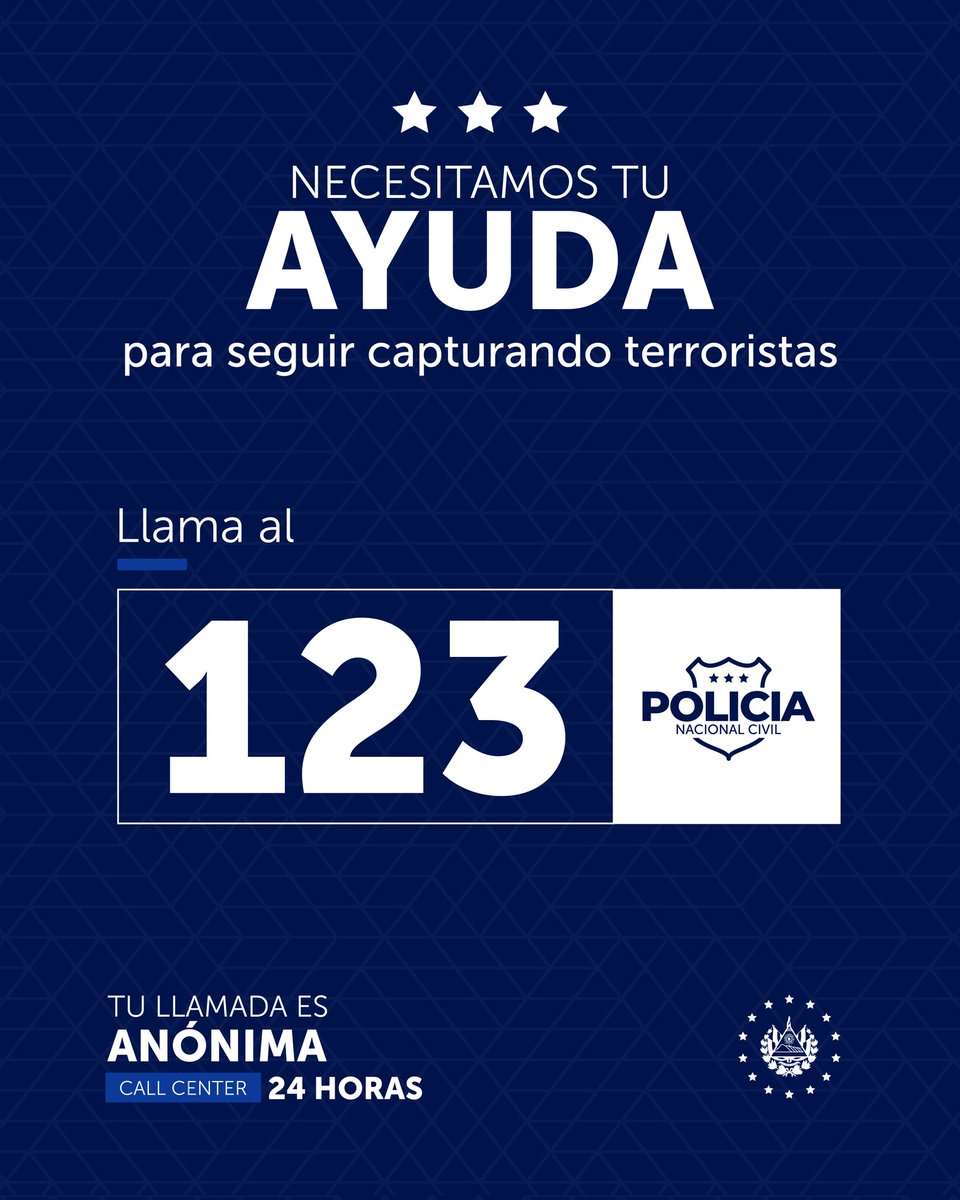 Tu llamada es anónima y el call center atiende las 24 horas.

#GuerraContraPandillas