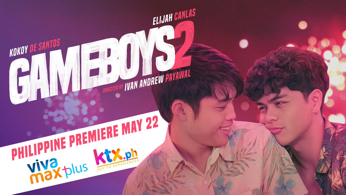 The long wait is over, the full story will now be told! Buy your tickets now on ktx.ph and soon on @vivamaxplus!

#GAMEBOYS2 | 05.22.22