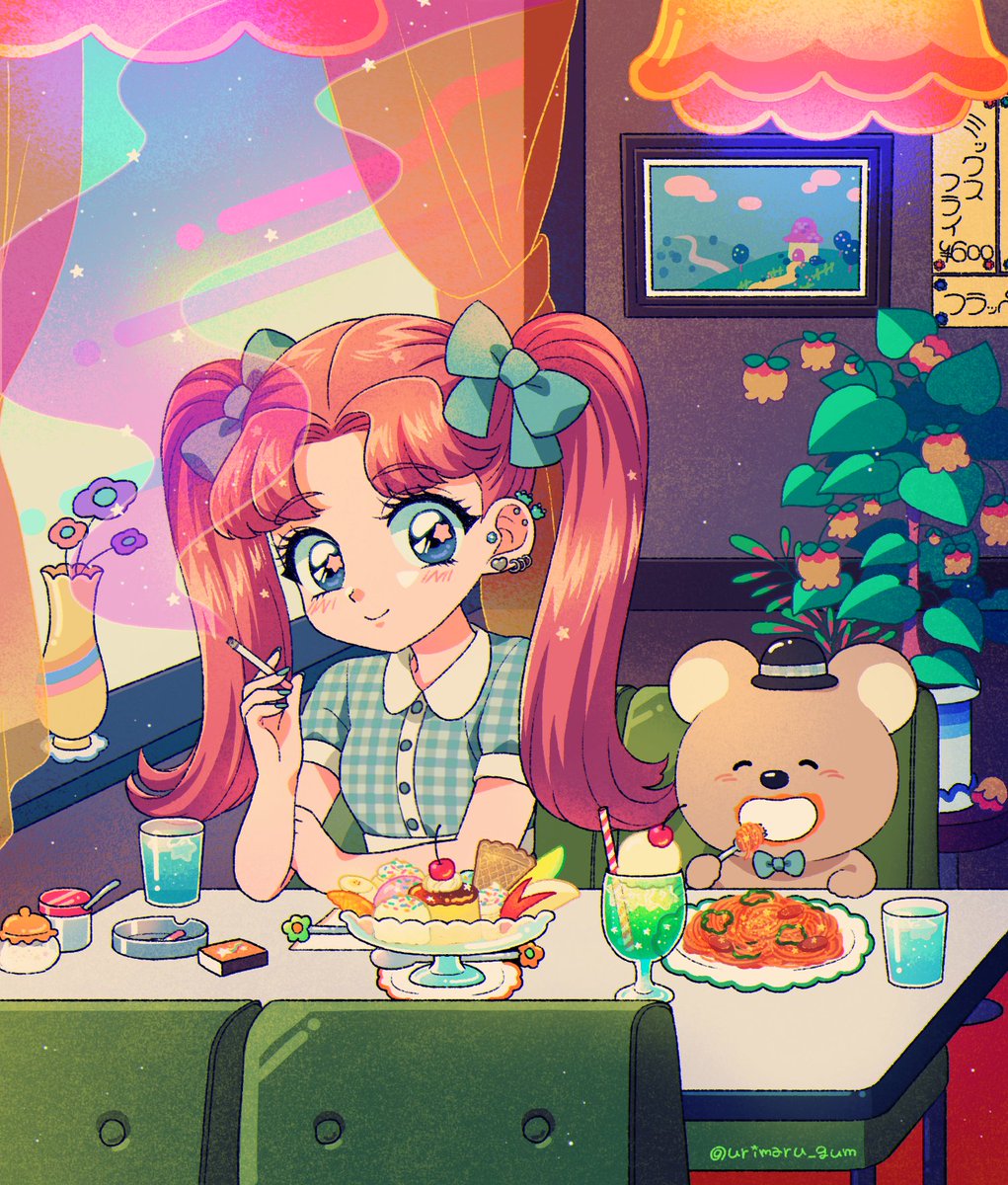 urimaru_gum's tweet photo. 懐かしい感じのイラストを描くのが好きなので懐かしい感じのイラストを描くお仕事がしたいです！いつかラブホテル関係の絵のお仕事をするのが夢です！
#関係者に届くまでリツイートされ続けると聞いて
#私はこんな仕事がしたい https://t.co/OzZQhQ9Q2H