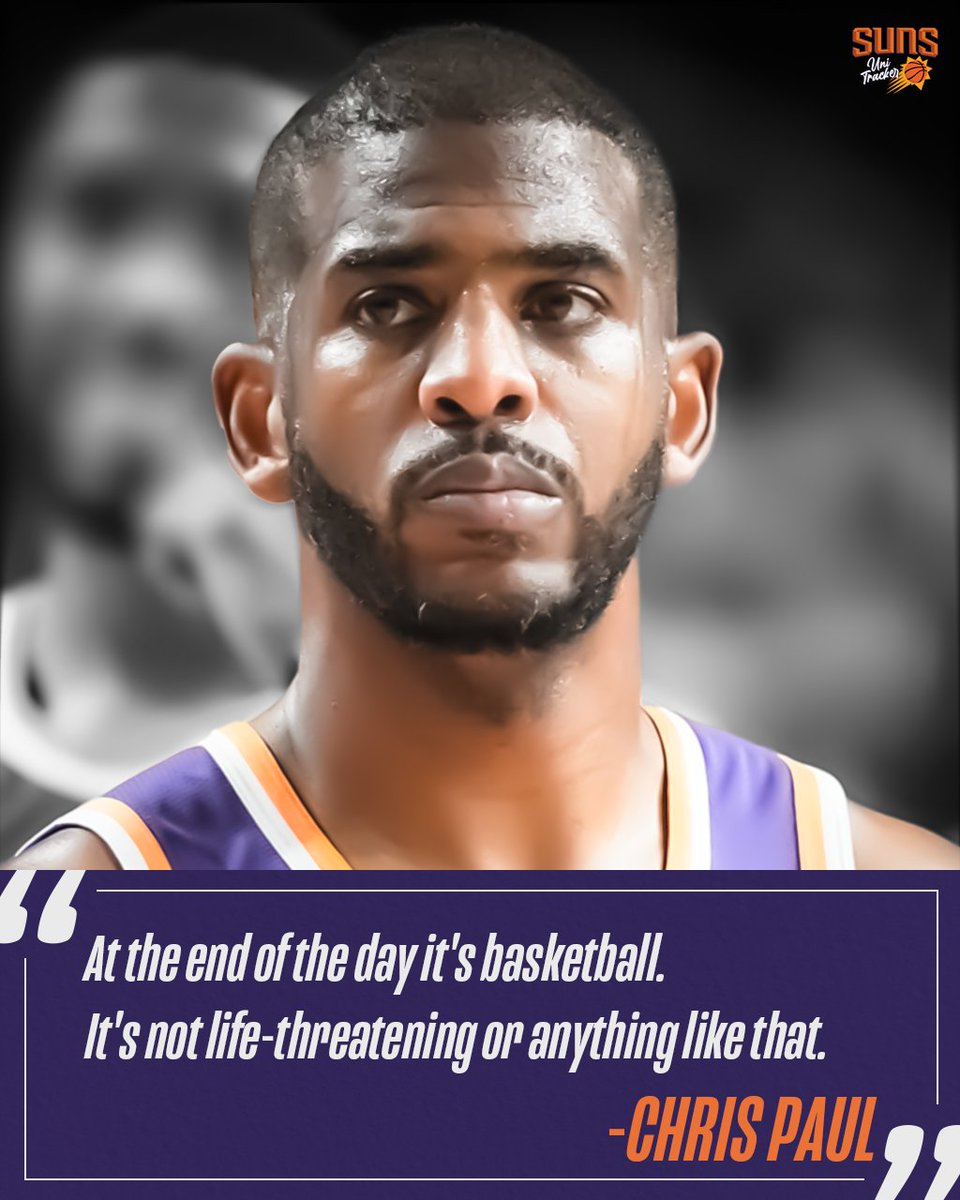 SunsUniTracker's tweet photo. How do you feel about Chris Paul's demeanor leading into Game 7? https://t.co/n9cb1VaD9f