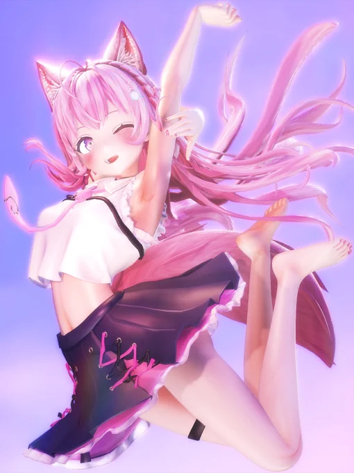 脇見せジャンプこよちゃん🧪😍
#こよりスケッチ #MMDホロライブ 