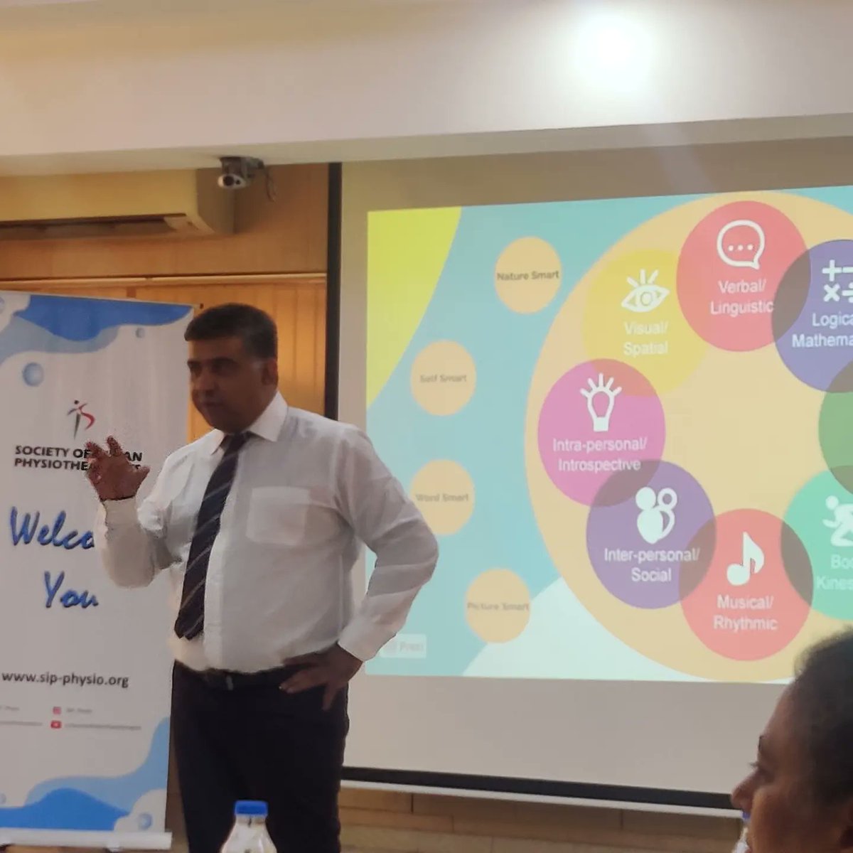 SIP_Physio's tweet photo. Thank you Dr. Amit Sharma of @RKUniversity for conducting a #SIPTALK on such an enriching and engaging session on Creating an Effective Learning Environment Using Multiple Intelligence for #Physiotherapy Teachers.
#IndianPTs #GlobalPT #Funding4PTs https://t.co/TJlJHLhfOj