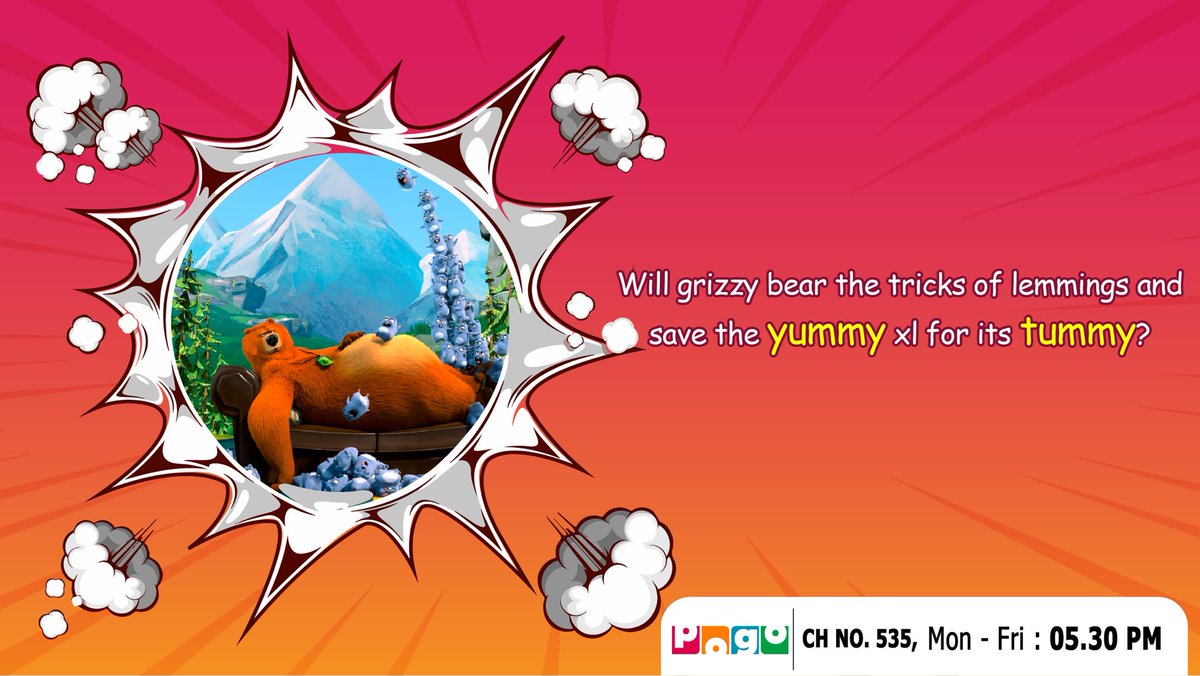 SUNDIRECTIndia's tweet photo. Tune-in to Pogo Tv and watch the clash between Grizzy and Lemmings.

Add #PogoTV to your pack ▶️ https://t.co/ntIVli9HpZ

#SunDirect #SunDTH #dthprovider #DTHrecharge #SunDirectRecharge #KidsChannel #Pogo #GrizzyAndTheLemmings https://t.co/zgrWDbXwuP