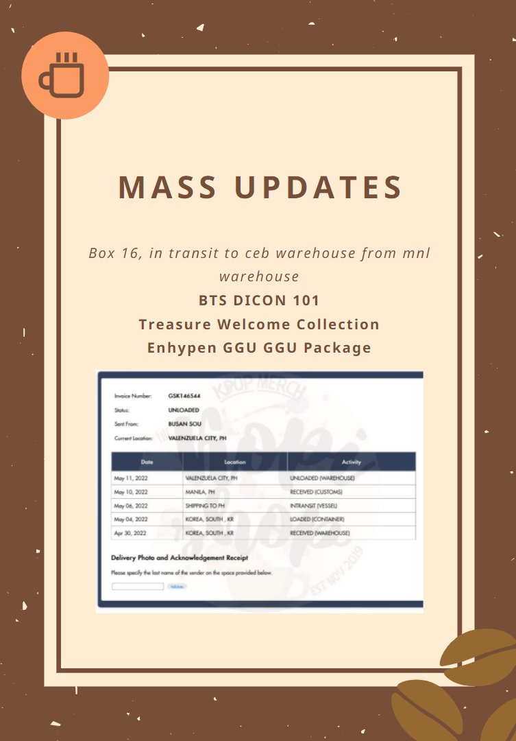 thekopishop's tweet photo. #KopiUpdates MASS UPDATES AS OF 5/14/22 SATURDAY 1PM

- Please don't hesitate to DM us if you have questions, clarifications, inquiries etc.
- Masterlist is being updated regularly and know that we have received your payment. 

Thank you so much and God bless! 🤎🤎🤎 https://t.co/DDiYNBpQ0G