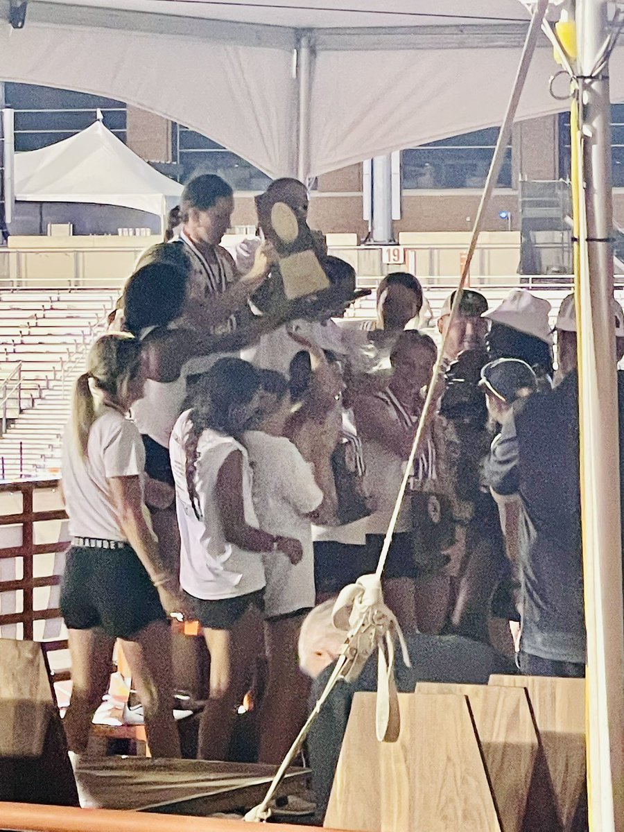 MrsJoditrammell's tweet photo. So fun cheering on my home town at the State Track Meet! Haskell Maidens took Austin by storm and are the Women’s 2A STATE CHAMPIONS! #proudmaiden #haskelltx https://t.co/nthxjV9glI