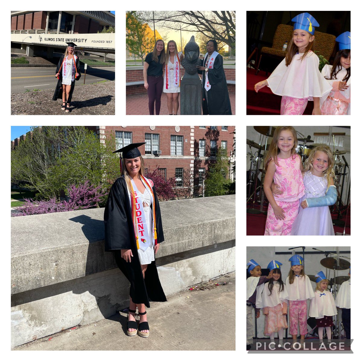 b2newland11's tweet photo. Pre-school Graduation in ‘05, to Graduating Summa Cum Laude as an ISU Student Athlete in ‘22… @kayelnewland, may your persistence, curiosity, kindness, and selflessness continue to guide you every day. Be strong, courageous, and always trust your faith. Joshua 1:9 Love you girl. https://t.co/qxmYu9sleP