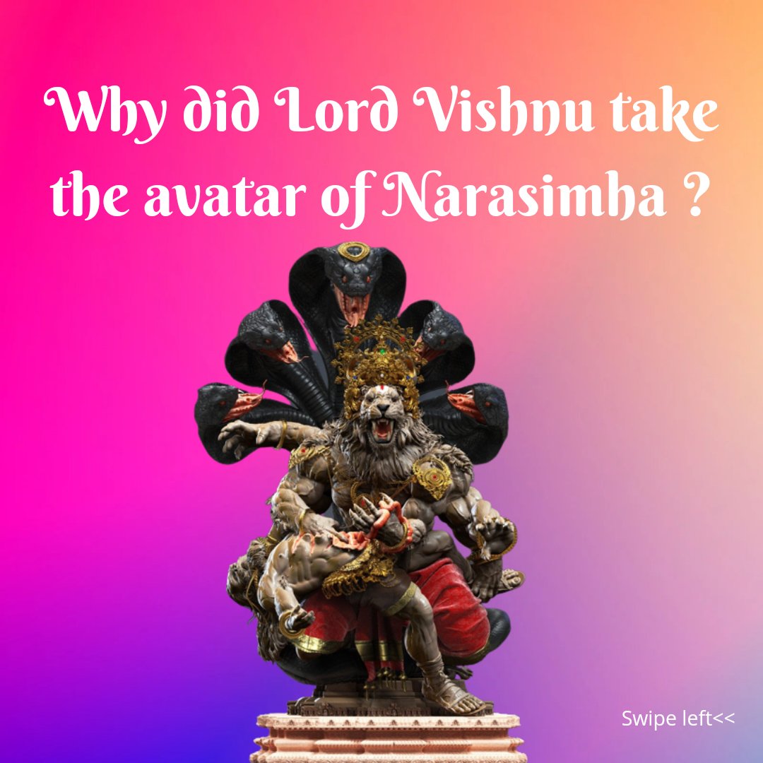 utsav_app's tweet photo. 🙏🏼The Story of Nrisimha Avatar🦁
Read the entire thread to know their Story...!!!
#krishna #radhekrishna #harekrishna #vishnu #radheradhe #narshima https://t.co/8nytKsAOTH