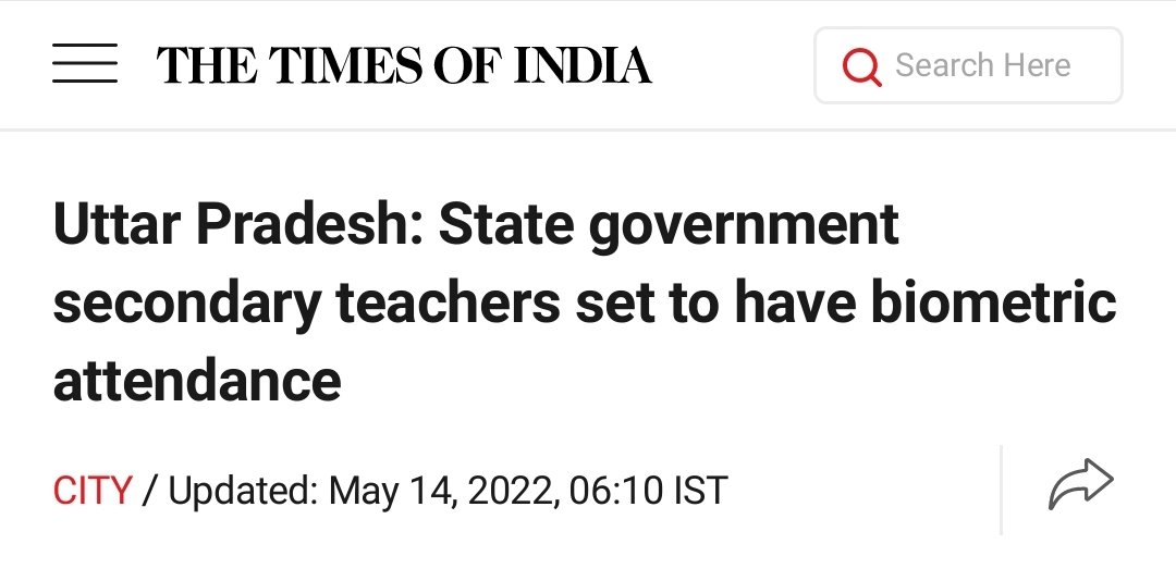 Orionis57's tweet photo. UP: All government secondary schools teachers will mark their attendance on the biometric verification system from July 1. 

More 💰💰💰 for the #BiometricMafia 

https://t.co/YdW09PjzwK https://t.co/UCpdPt6EKm