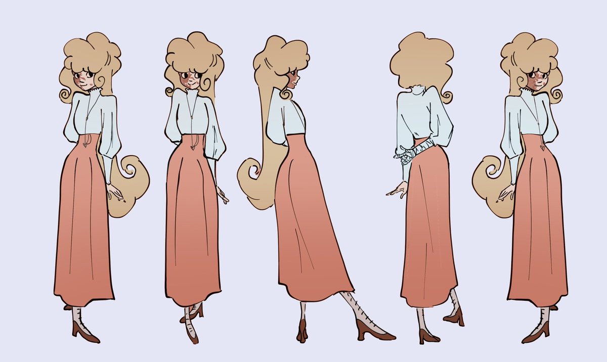 bellapgart's tweet photo. Turnaround and expression sheet of my character Esme! https://t.co/fPVVNjc5KS