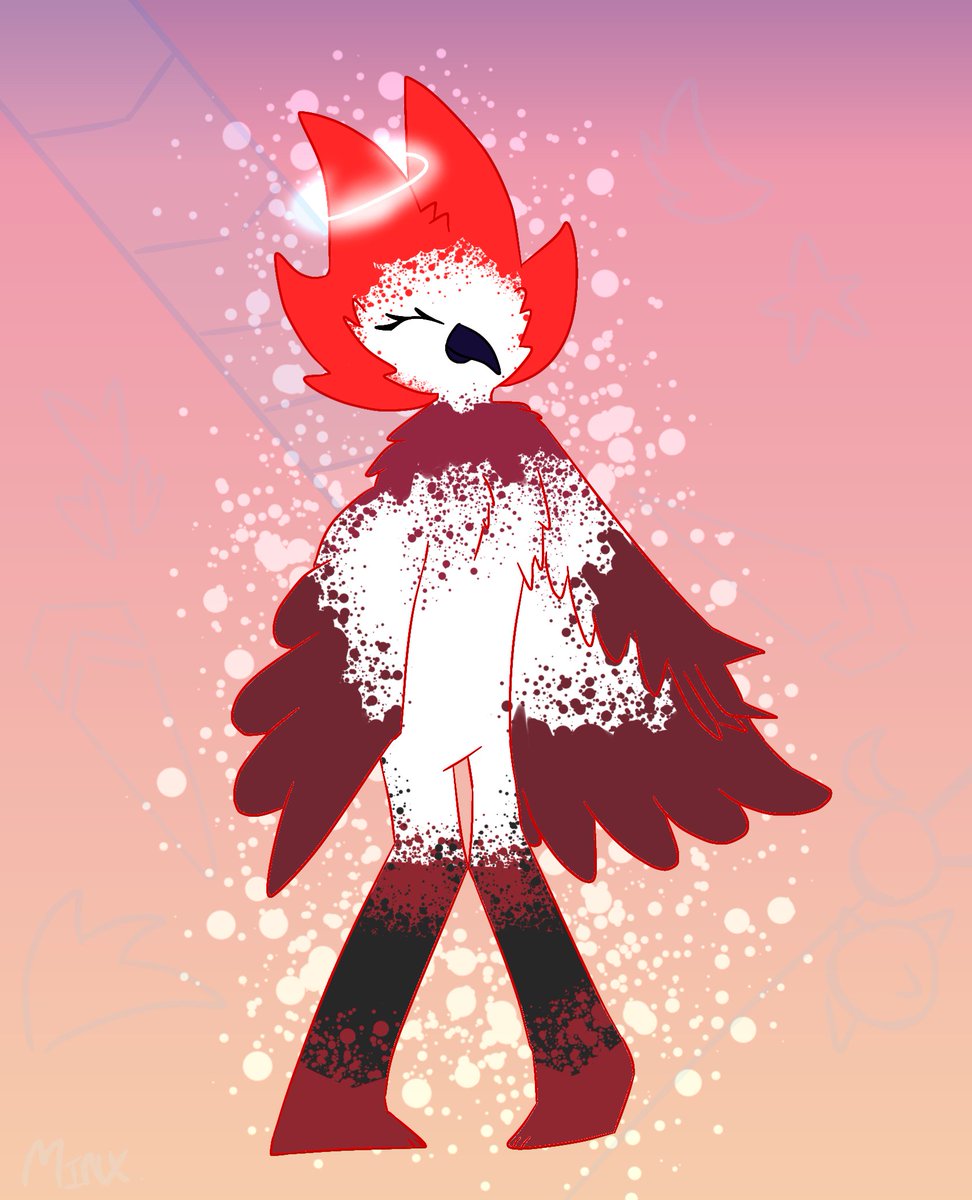 i know @IrlixRdq loves birds.

therefore, I kind of "crossed" her sona and a bird. 

I hope she likes it very much ^w^