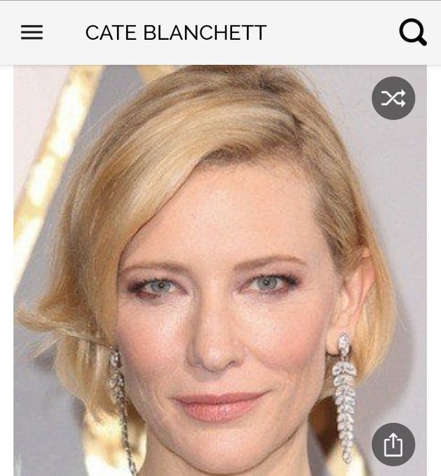 Happy birthday to this great actress.  Happy birthday to Cate Blanchett 