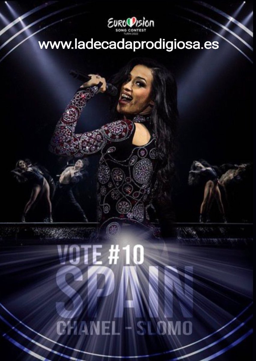 la_decada's tweet photo. Esta noche todos con @ChanelTerrero ... #Eurovision #Eurovision2022 #EUROVISION @eurovision_tve @escplus_es @Eurovision_ESP #chanel #SloMo #Turin2022 #ladecada @eurovision_tve @Eurovision @eurospaincom @TikTok_ES @EurovisionSpot https://t.co/l4eYS9QugL