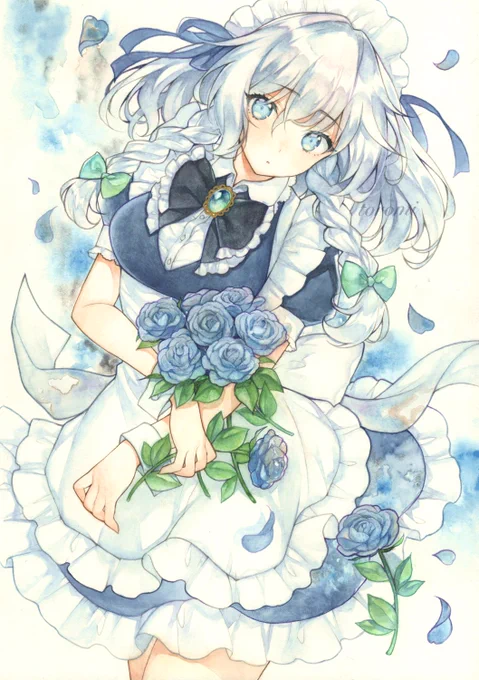 十六夜咲夜 #透明水彩 