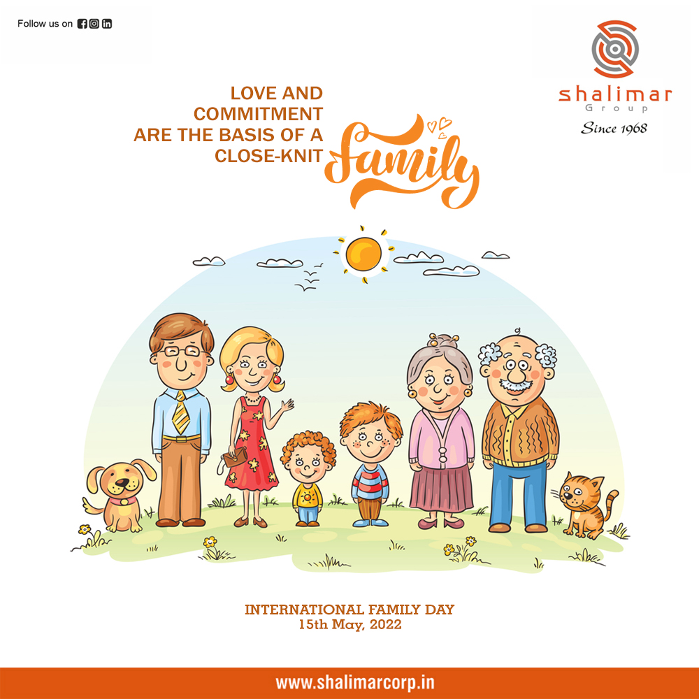 group_shalimar's tweet photo. Family is not defined by our genes, it is built and maintained through love.Wish you all Happy International Family day.

#FAMILYDAY2022  #InternationalFamilyday #shalimargroup #shalimargroupofcompanies https://t.co/9o5d8X5zaq