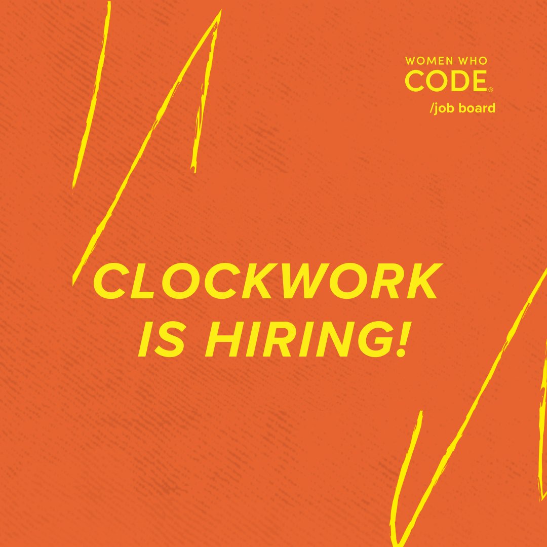 WomenWhoCode's tweet photo. 🔥 2 New #Techjobs @clockworkio in #SiliconValley and in #NYC and in #London and in #Chicago.
Apply now → https://t.co/VfPZvntl3P
#timesensitiveapps #C++ #clocksynchronization #SiliconValleyjobs #NYCjobs #Londonjobs #Chicagojobs https://t.co/h9Y5JEZ1up